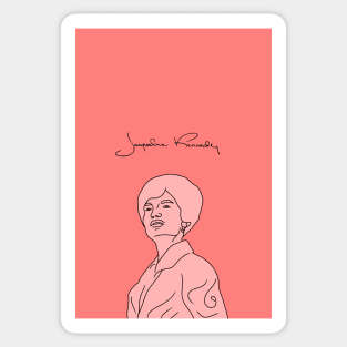 Jacqueline Kennedy (minimalistic) Sticker